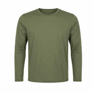 חולצת T לגבר 100% כותנה סרוקה שרוול ארוך