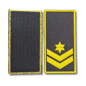 דרגות רקומות סקוטש רס"ב טקטי חיל הים בצבע צהוב ושחור